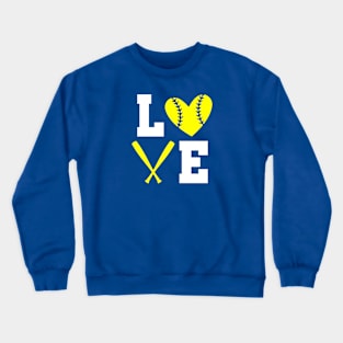 Softball Love Crewneck Sweatshirt